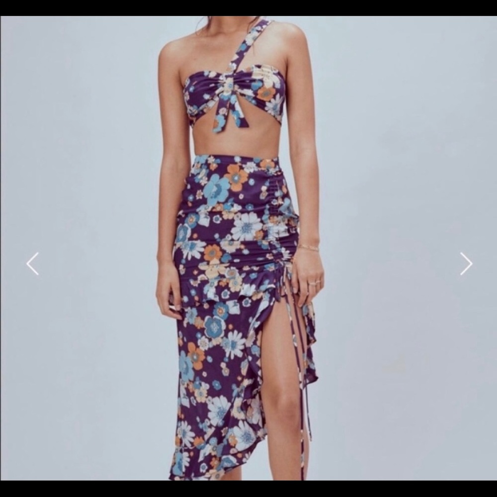 For Love and Lemons Magnolia Skirt Top set
